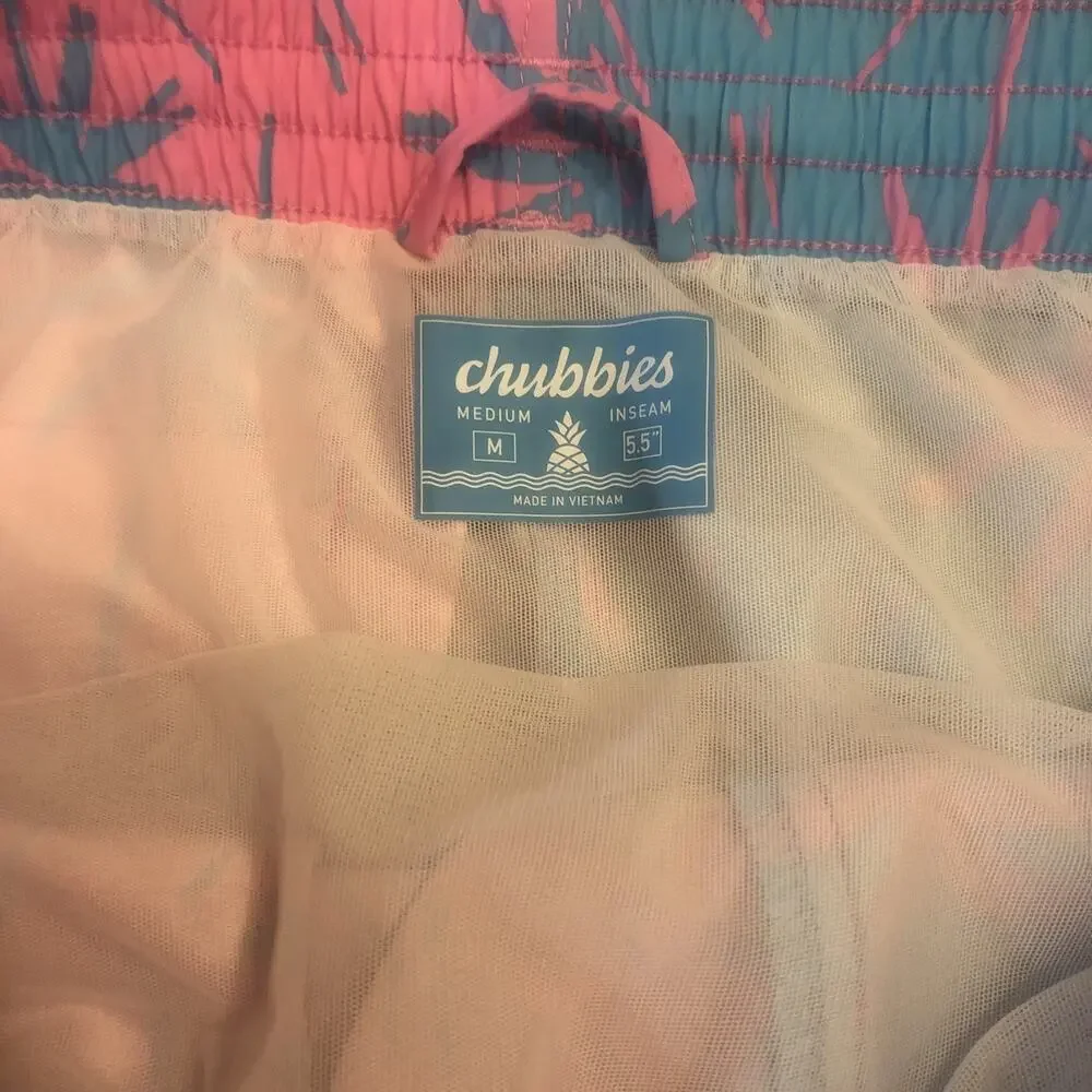 Chubbies The Prince Of Prints Shortie 5” Inseam Classic Swim Trunk Sz Medium